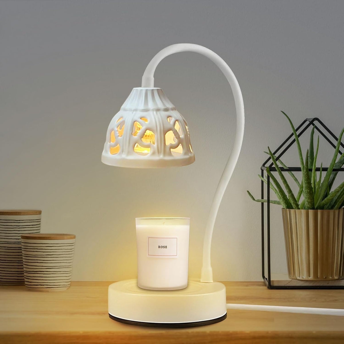 Candle Warmer Lamp with Timer – Flameless Scented Wax and Candle Warmer